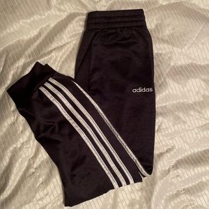 Kid’s black fleece lined track pants